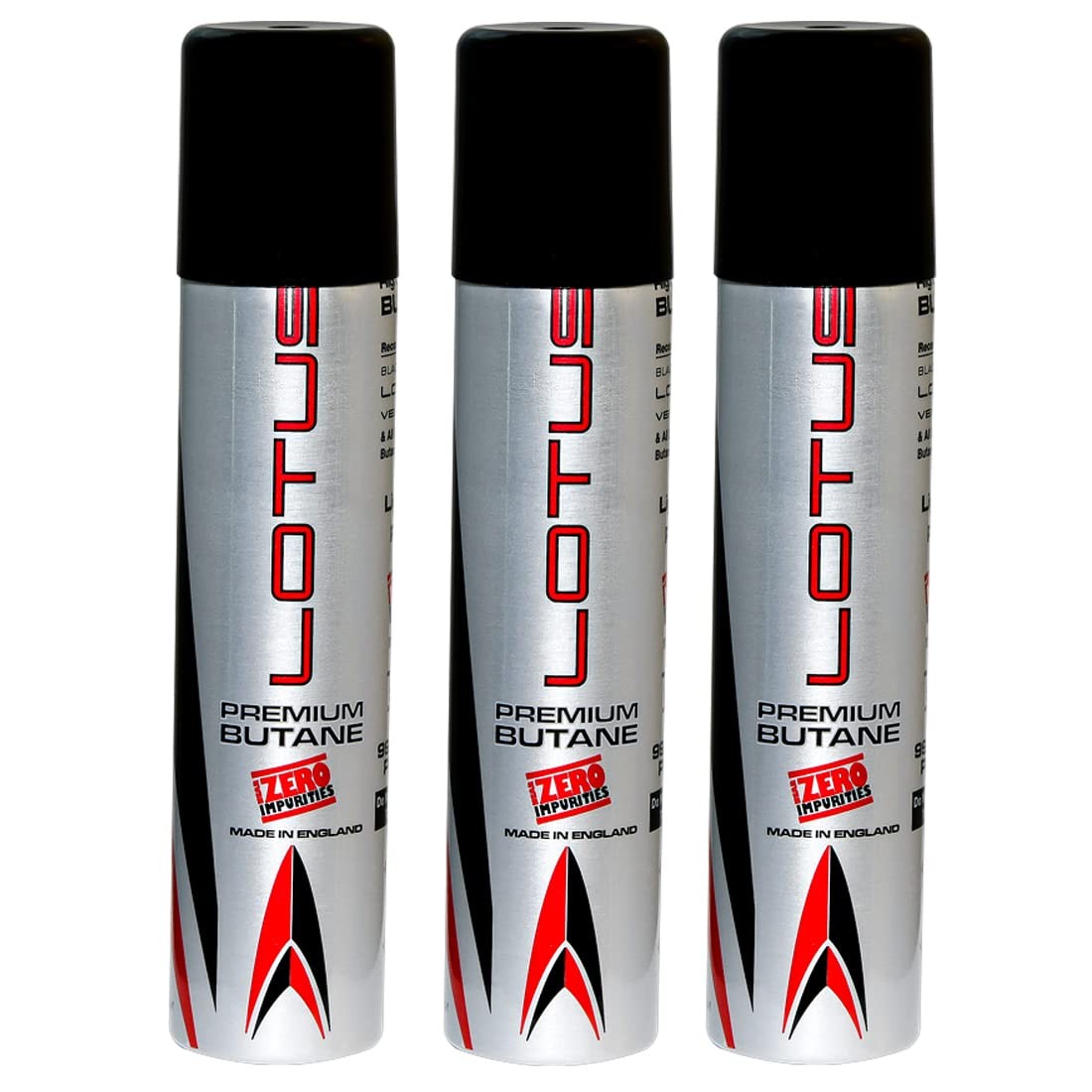 Lotus 99.99% Pure 90 ml Butane Lighter Fuel Gas Refill 3 - Pack Lotus 99.99% Pure 90 ml Butane Lighter Fuel Gas Refill 3 - Pack