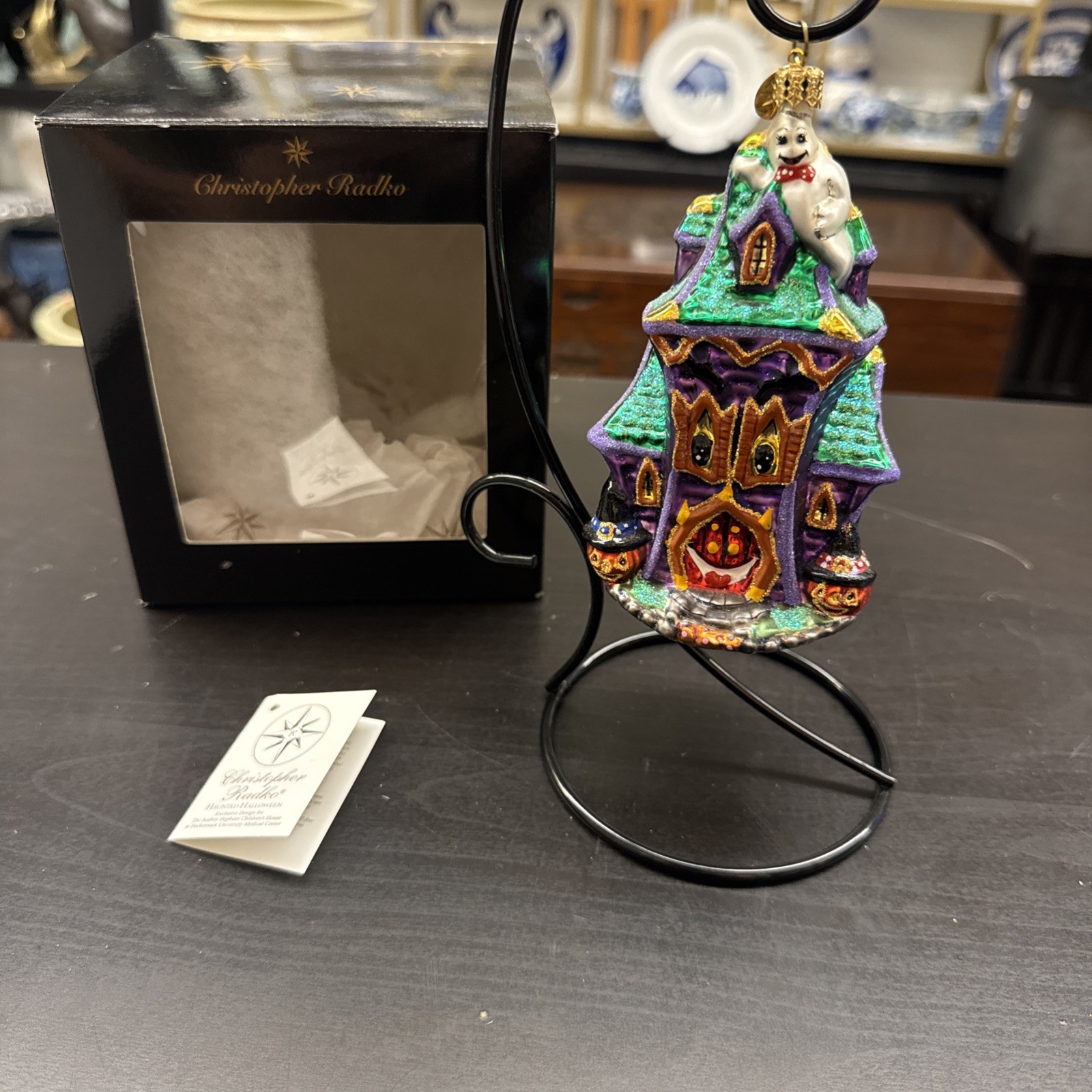 Christopher Radko Haunted House Exclusive Audrey Hepburn Halloween Ornament Mint