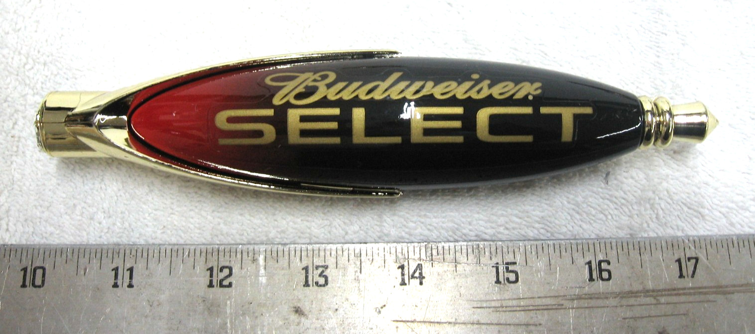 VINTAGE BUDWEISER SELECT BEER TAPPER HANDLE MAN CAVE COLLECTIBLE IN BOX