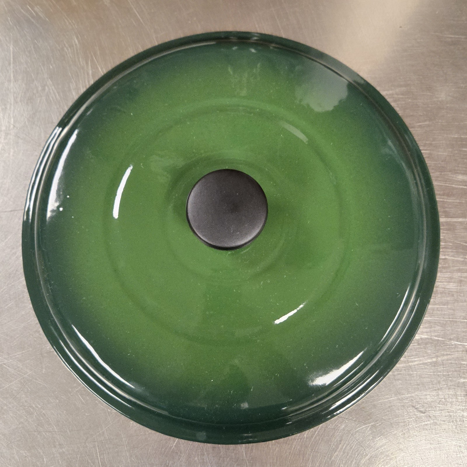 Tramontina 12” Enamel Cast Iron Green Round For 6.5 Qt REPLACEMENT LID ONLY 