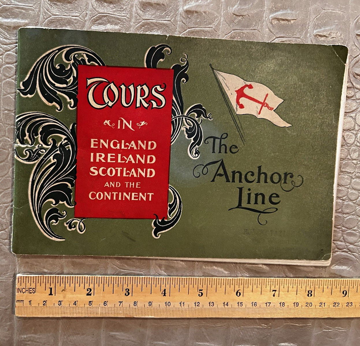 Vintage Anchor Line Mail Steamships Tours England Ireland Scotland Booklet