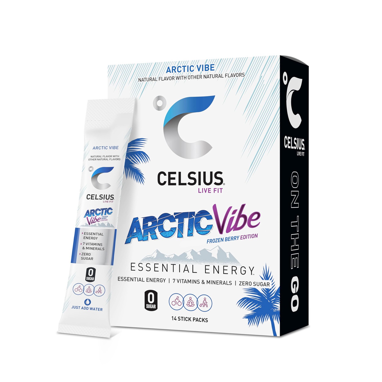 CELSIUS® On-the-Go Powder Sticks Arctic Vibe, 0.19 Ounce (Pack of 14) CELSIUS® On-the-Go Powder Sticks Arctic Vibe, 0.19 Ounce (Pack of 14)