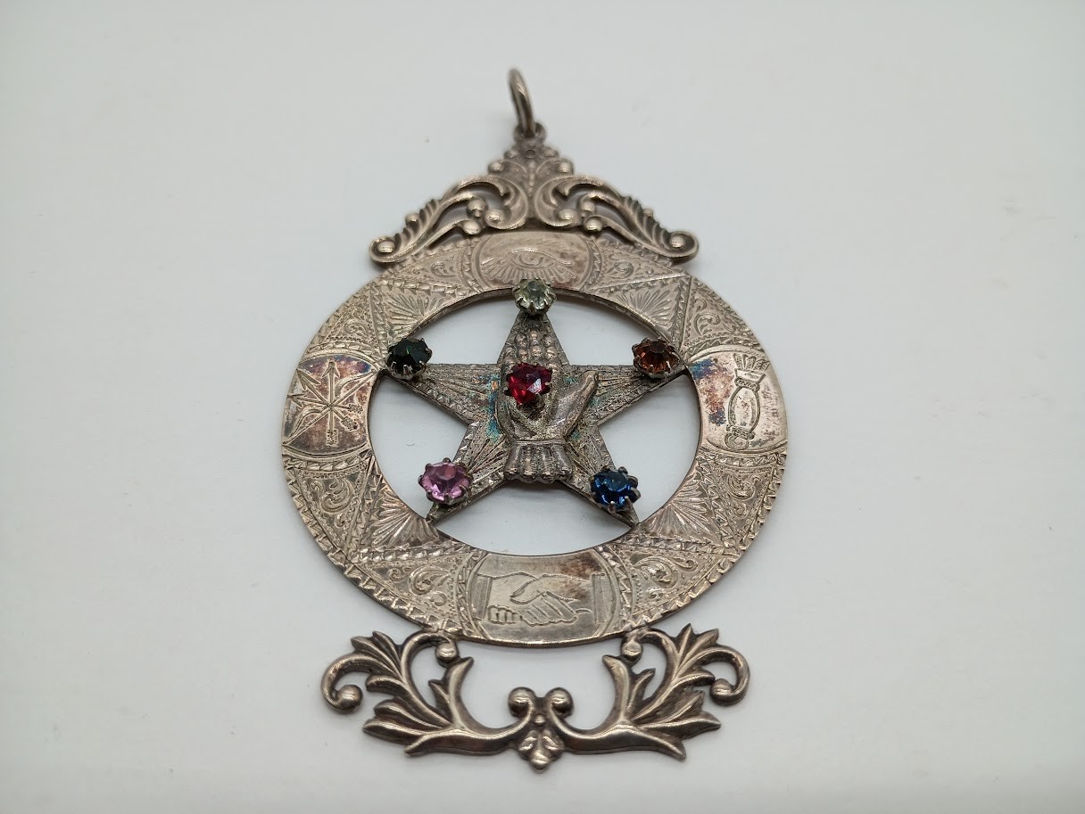 1913 Antique Rexburg Idaho Order of the Eastern Star PGP Medal Coin Silver OES