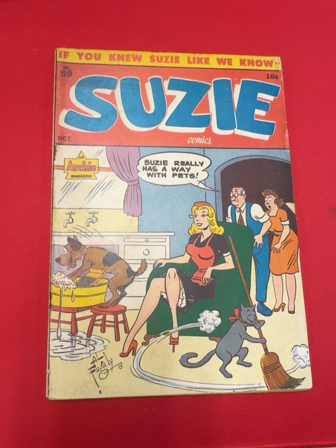 Suzie Comics #59 1947 Archie Golden Age Al Fagaly Cover Pre-Code Humor