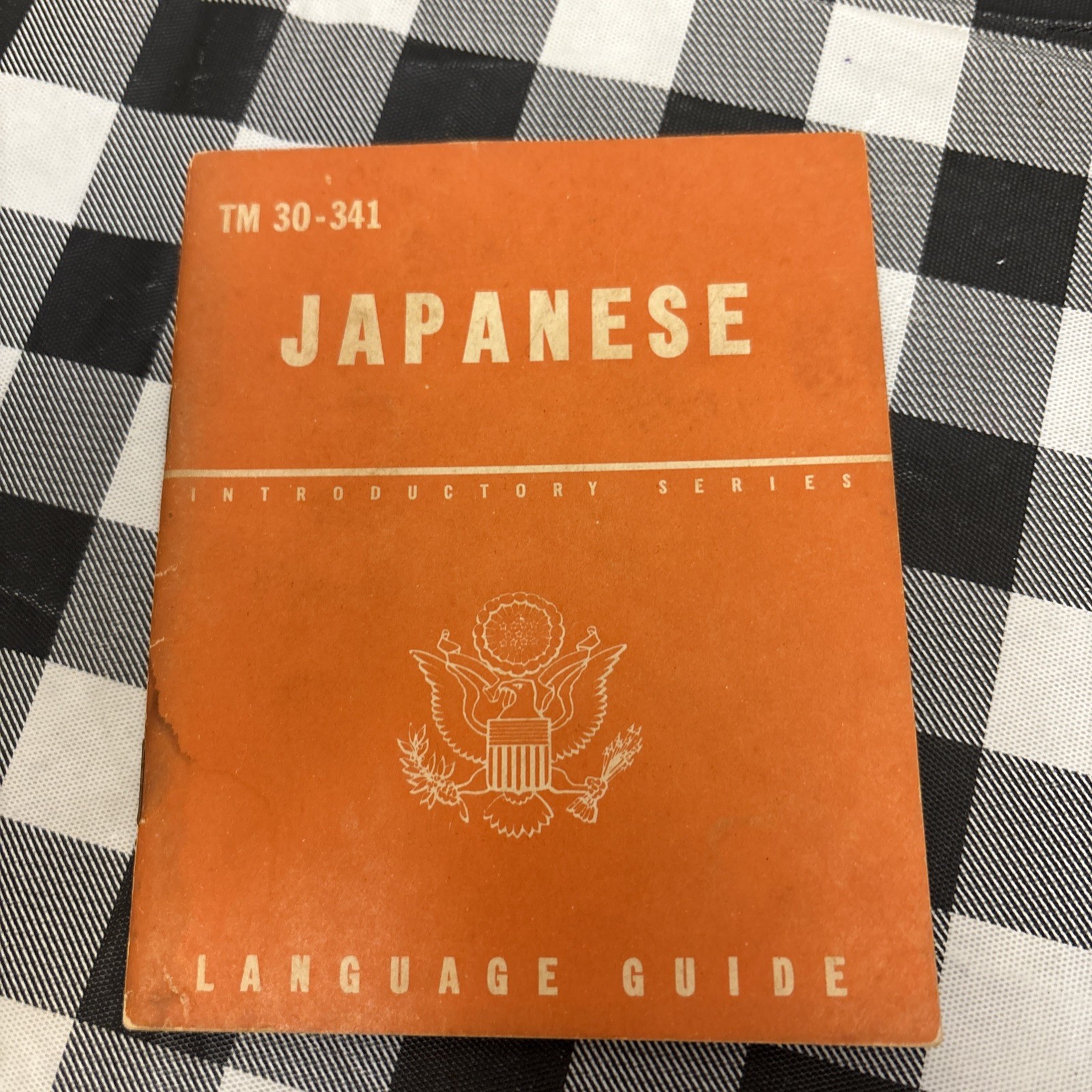 1943 WWII Era War Department Japanese Language Guide Book TM 30-341