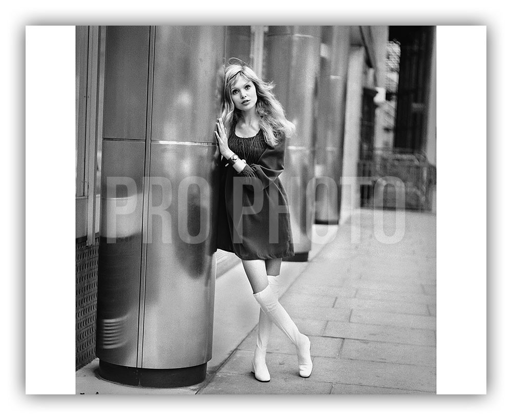 MADELINE SMITH 8x10 B/W Vintage Fashion Glamour Photo