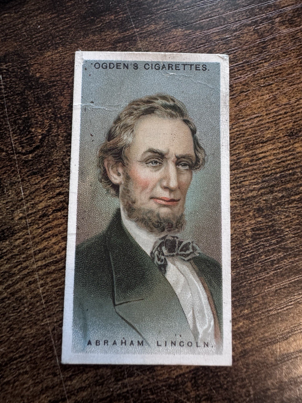 1924 ITC Leaders of Men Tobacco Ogden's Back Abraham Lincoln #28 President
