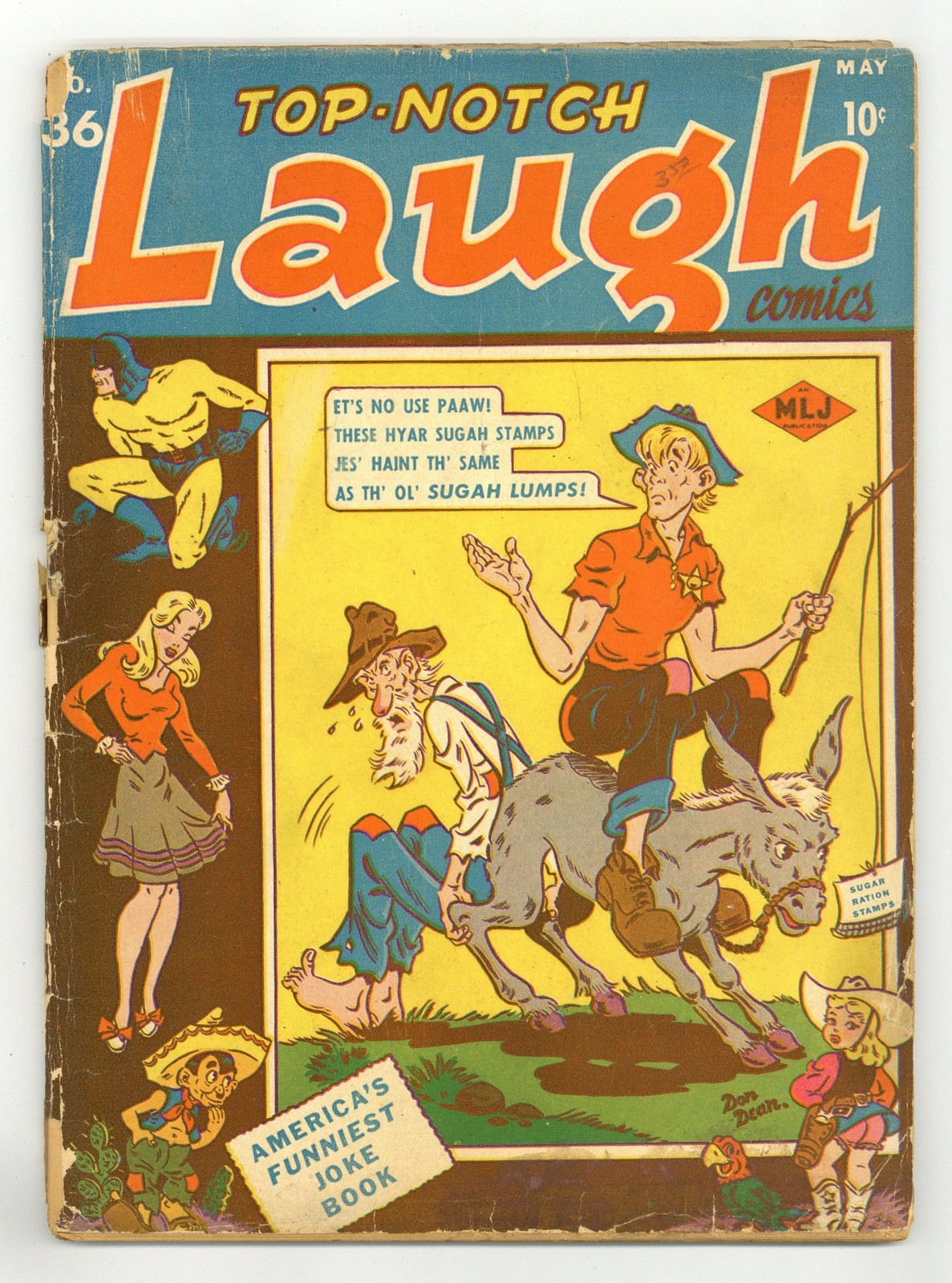 Top-Notch Comics #36 GD 2.0 1943