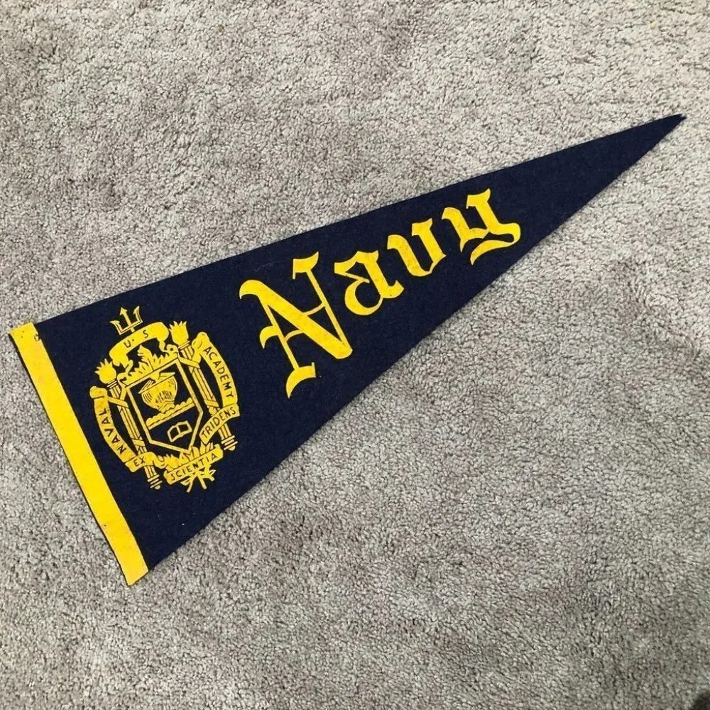 1950s Antique Navy Pennant Flag 27\