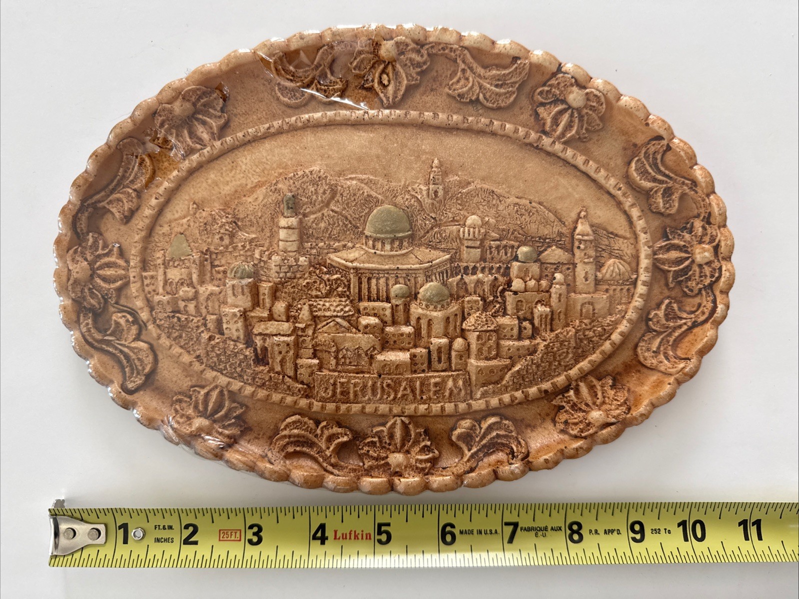 Beautiful Jerusalem Dome of the Rock NEW Plaster Wallhanging Ornate