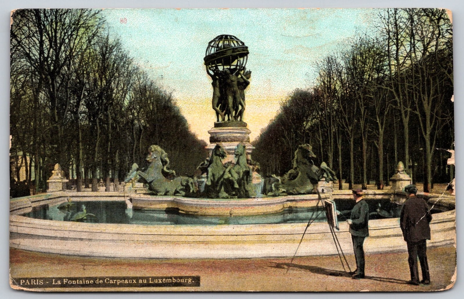 Paris France La Fontaine de Carpeaux Luxembourg Garden Men Postcard PC551 Paris France La Fontaine de Carpeaux Luxembourg Garden Men Postcard PC551