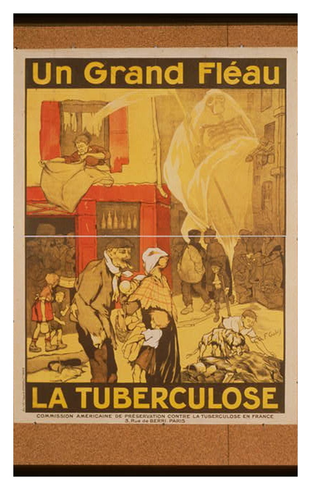 France Tuberculosis Poster Standard Postcard
