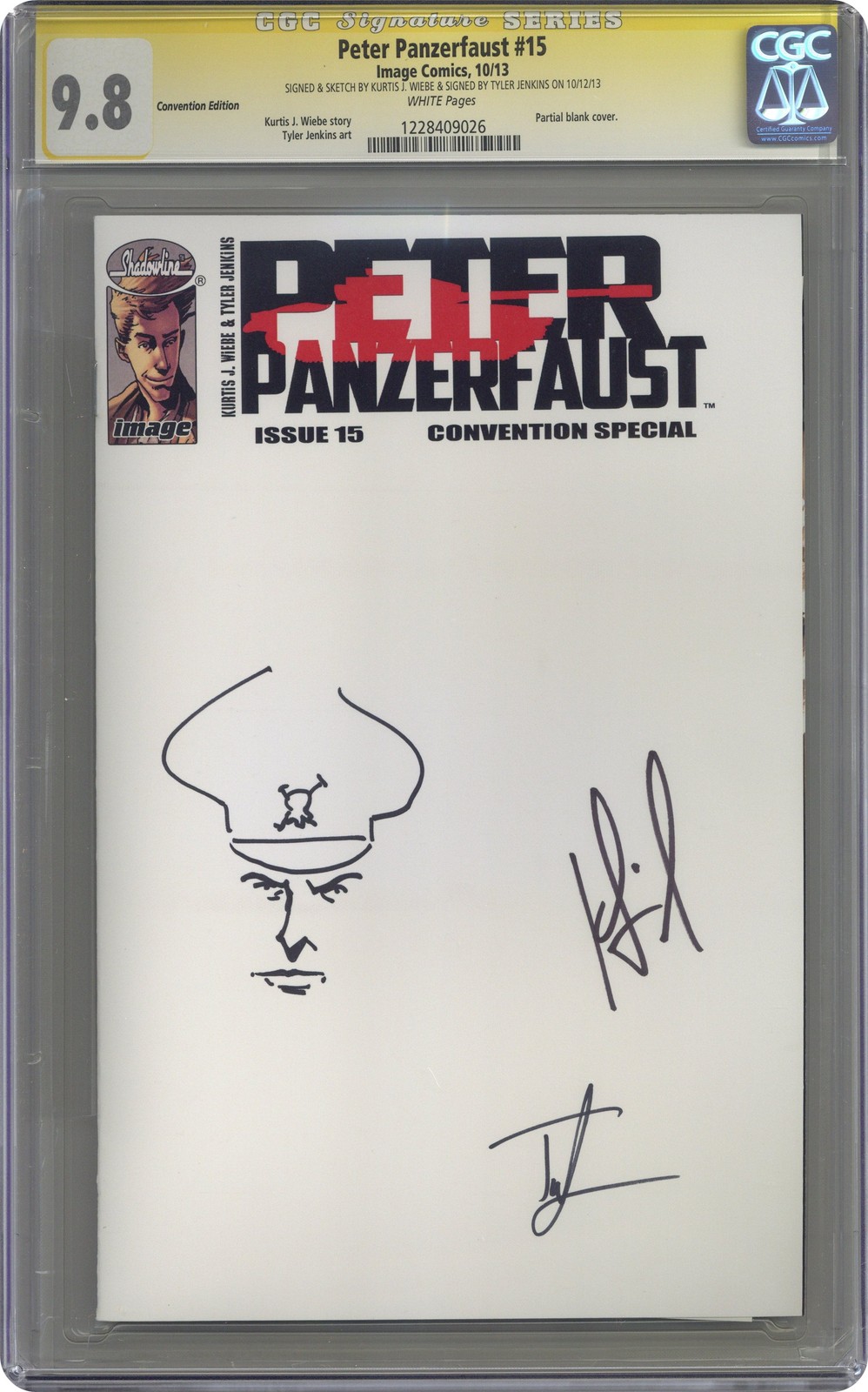 Peter Panzerfaust #15CON CGC 9.8 SS Wiebe/Jenkins 2013 1228409026