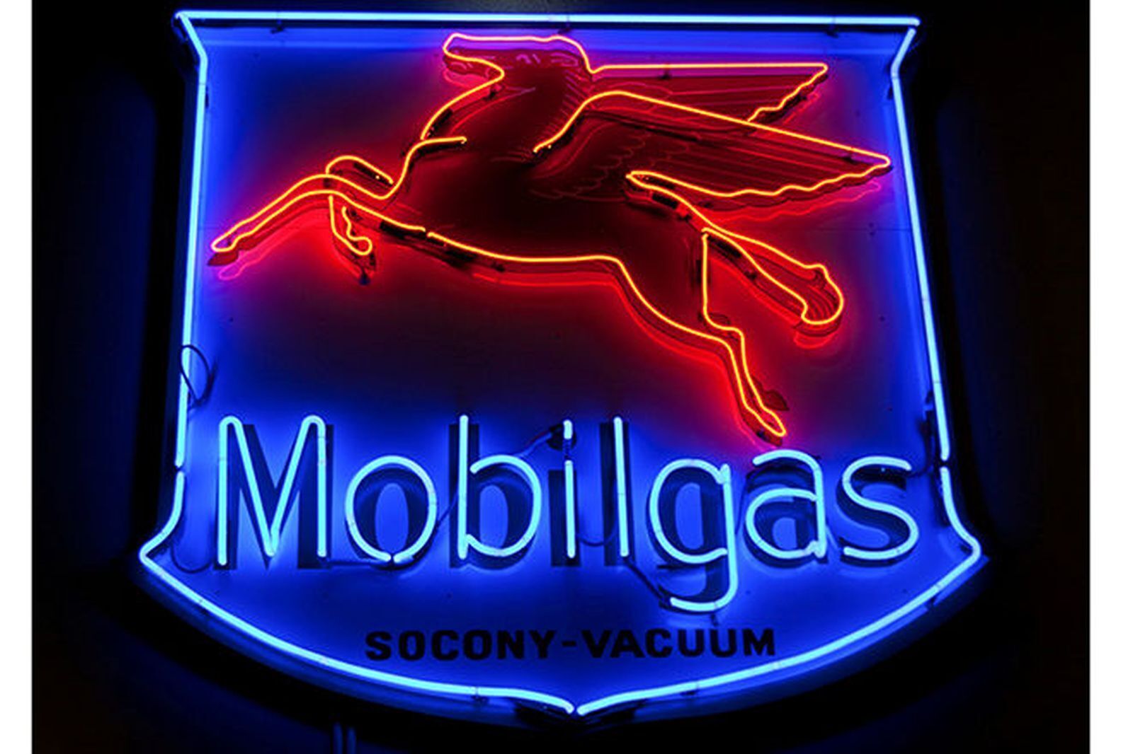 New Mobil Gas Flying Pegasus Neon Sign Lamp HD Vivid Printing Wall Decor 24\