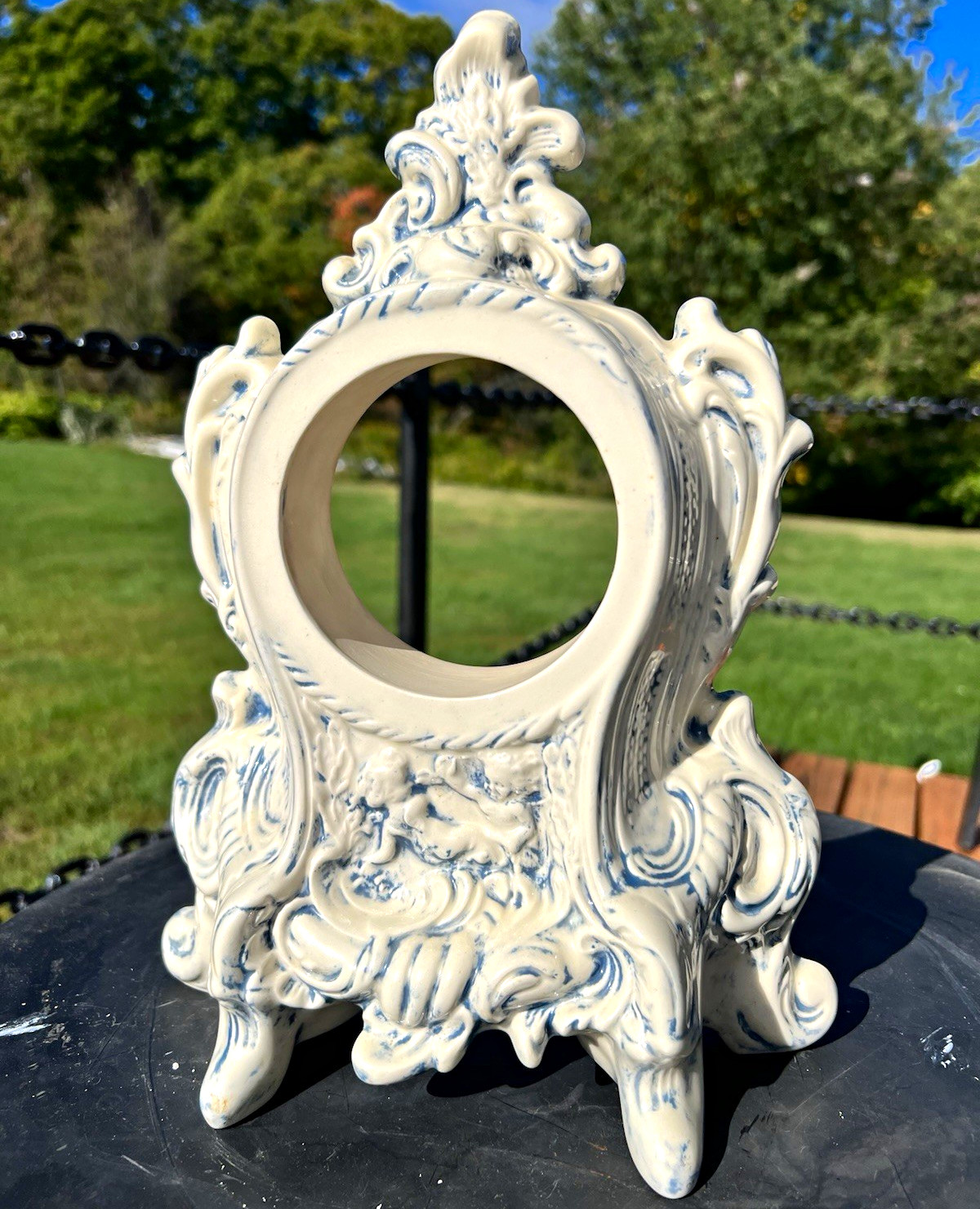 Vintage Ceramic Clock Housing Holland Mold / Cherubs Vintage Ceramic Clock Housing Holland Mold / Cherubs