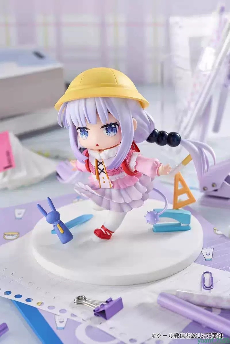 RIBOSE Kobayashi san Chi no Maid Dragon Tohru Kanna Q Version Figure Anime Model