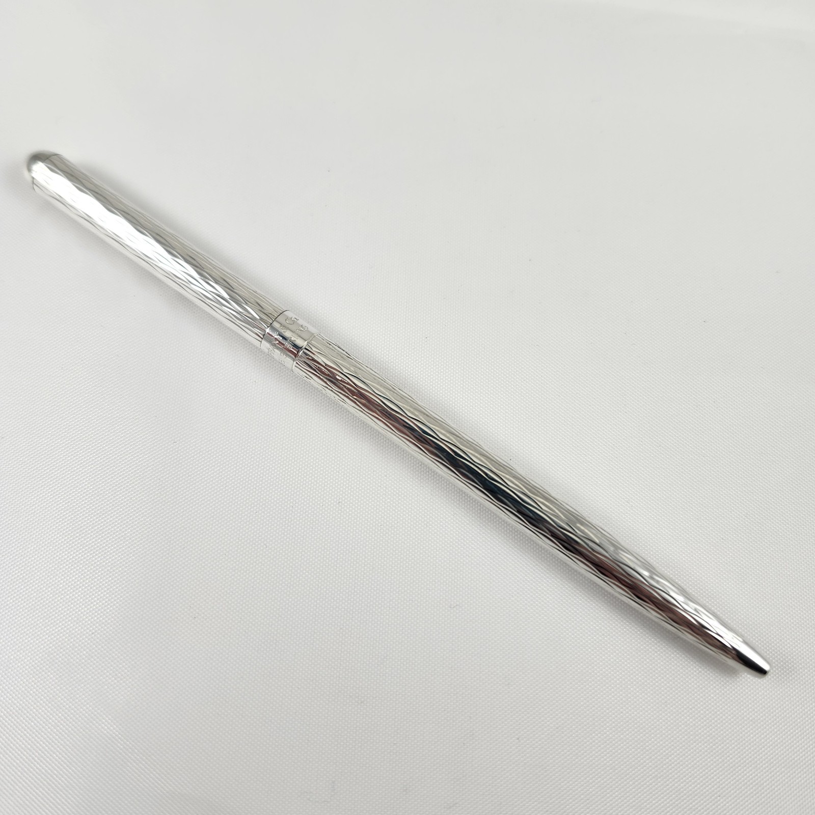 Vintage Tiffany & Co Sterling Silver 925 Ballpoint Pen Germany Textured