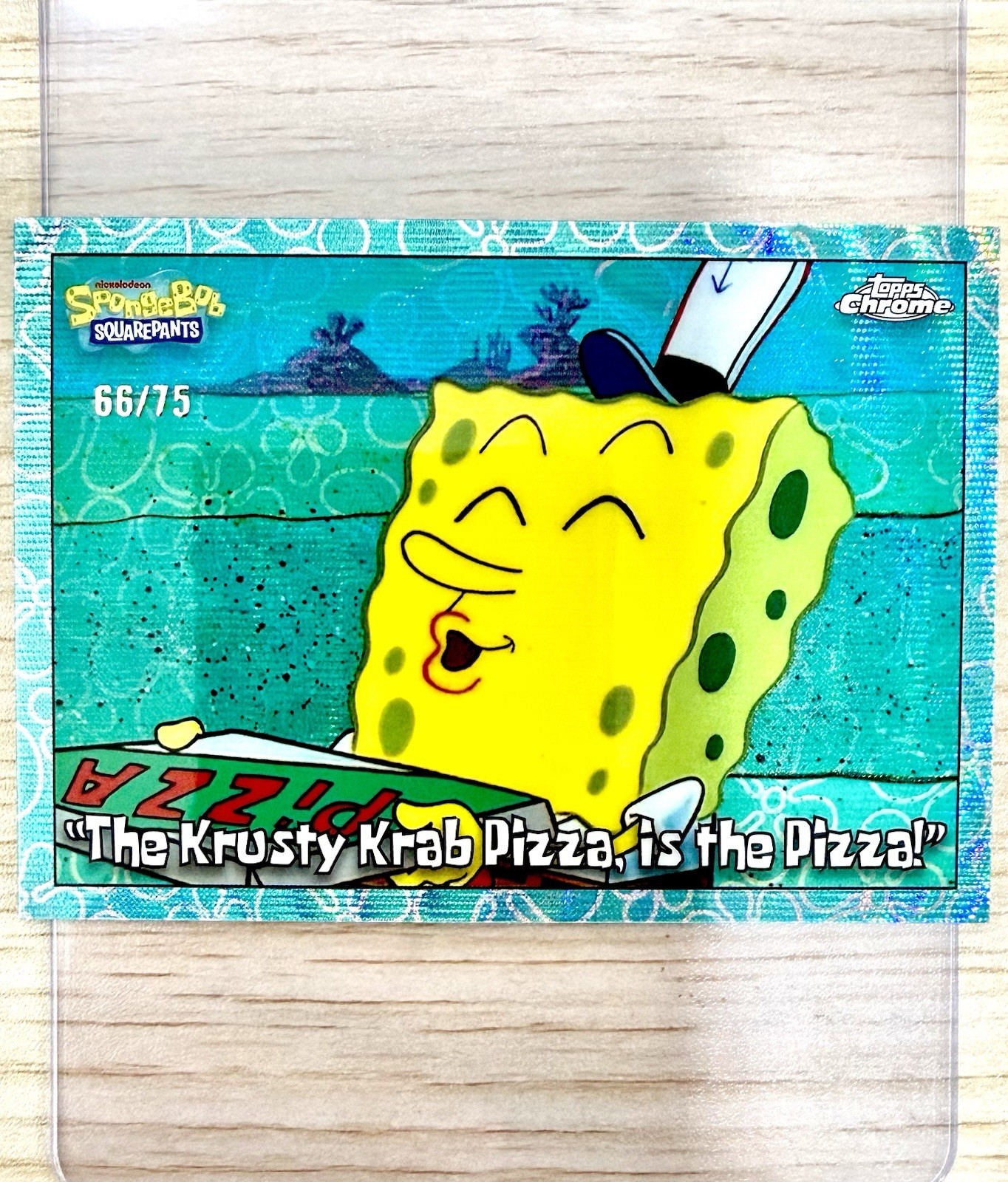 2025 Topps Chrome SpongeBob The Krusty Krab Pizza Is The Pizza Flower Cloud /75 2025 Topps Chrome SpongeBob The Krusty Krab Pizza Is The Pizza Flower Cloud /75