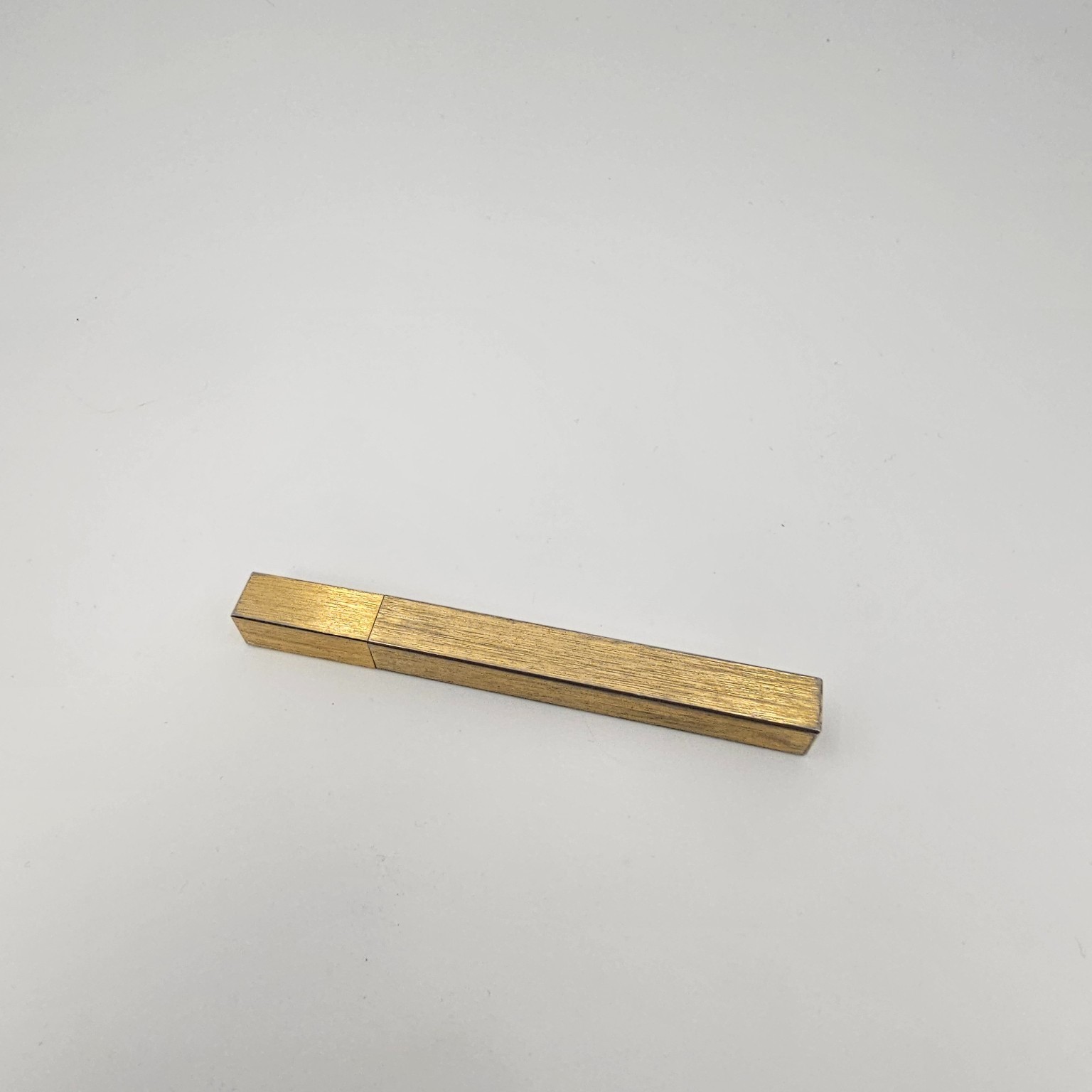 Vintage Solid Brass Cigarette Lighter | Mechanical Striker | Mid Century Decor
