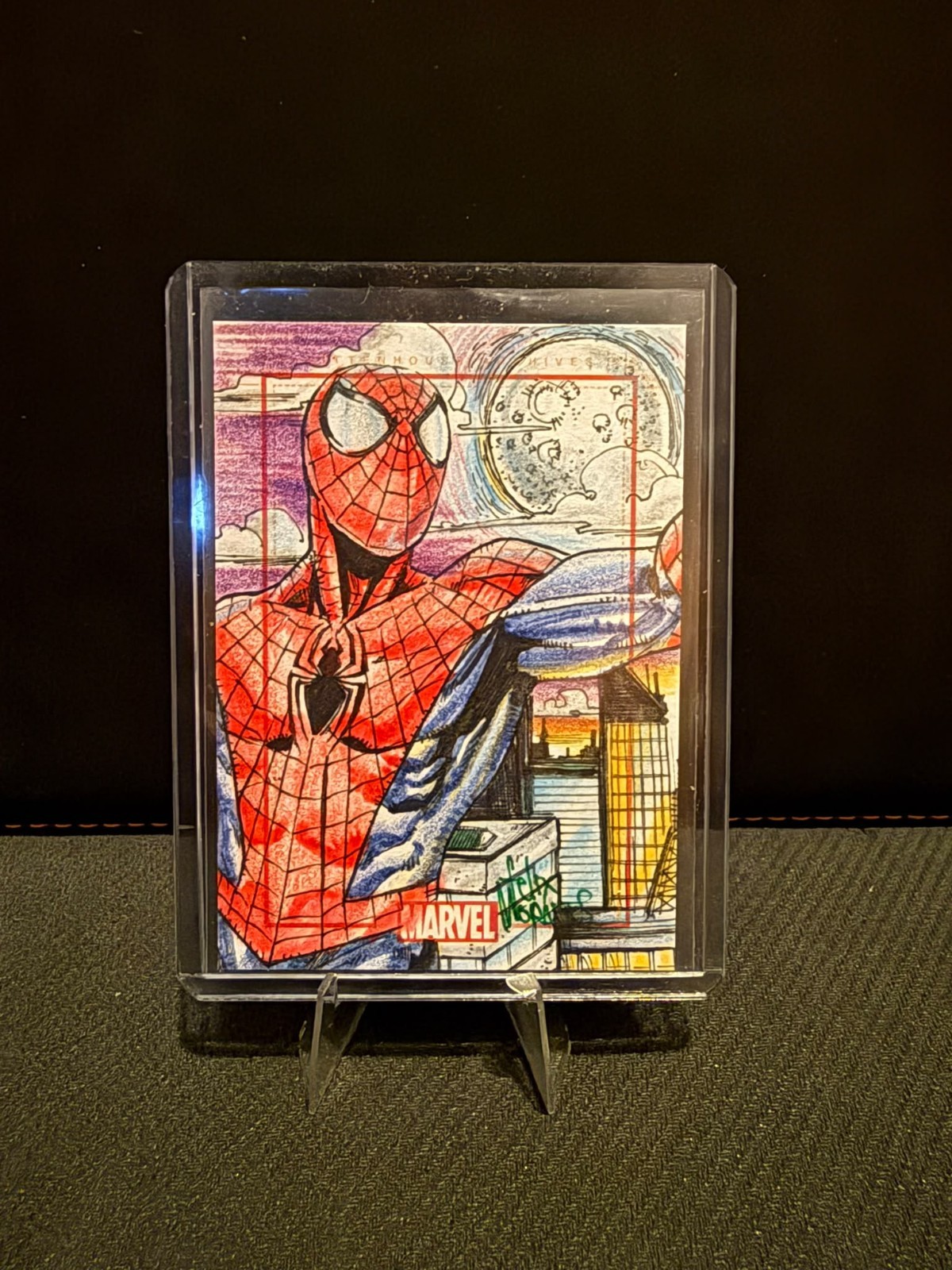 2014 Rittenhouse Marvel 75th Anniversary Spider-Man 1/1 Sketch Felix Morales