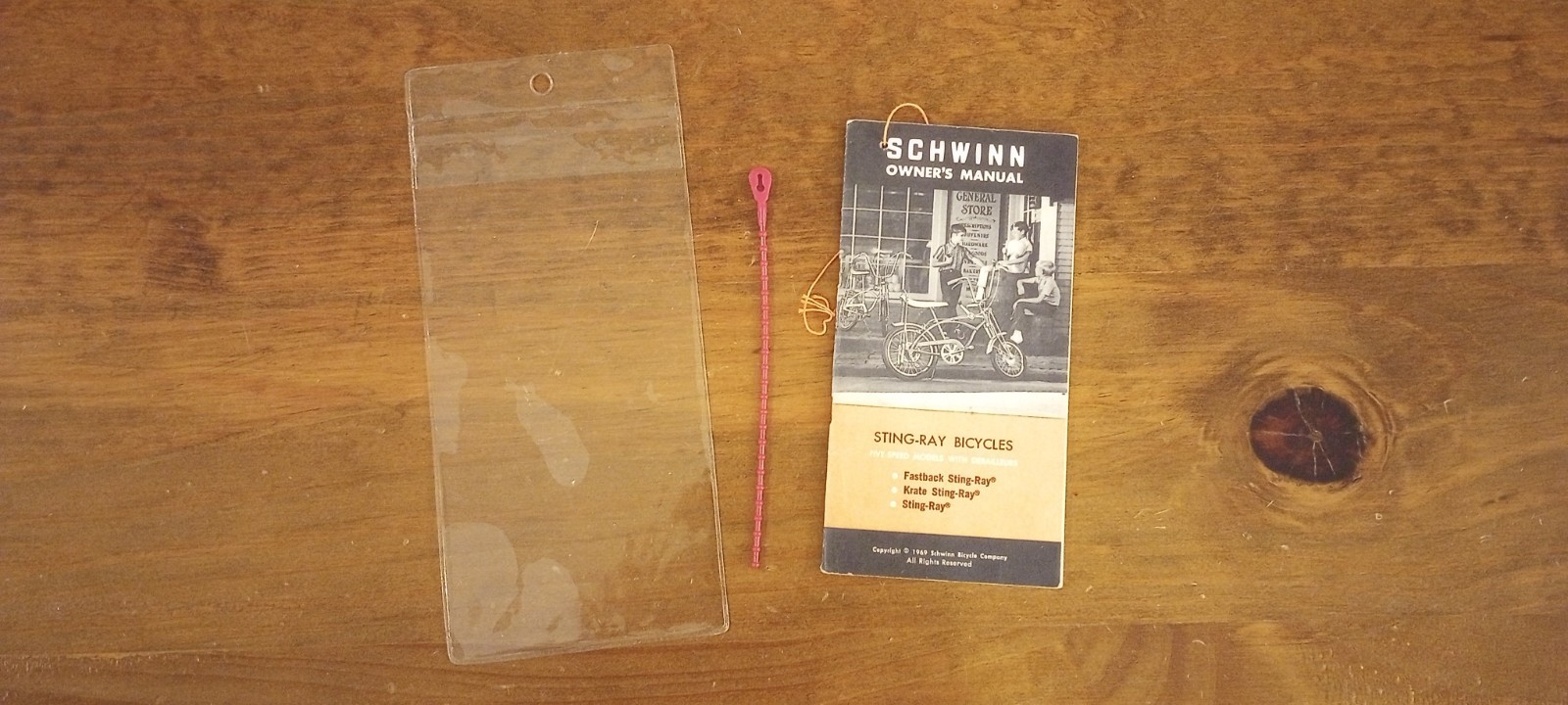 Vintage 1969 Schwinn Krate Banana Seat Muscle Bike 5-Speed Owners Manual Vintage 1969 Schwinn Krate Banana Seat Muscle Bike 5-Speed Owners Manual
