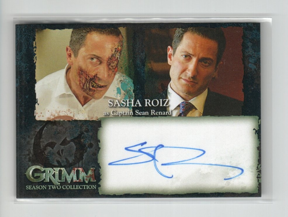 Grimm Season 2 Autograph Auto Card SRA Sasha Roiz as Captain Sean Renard
