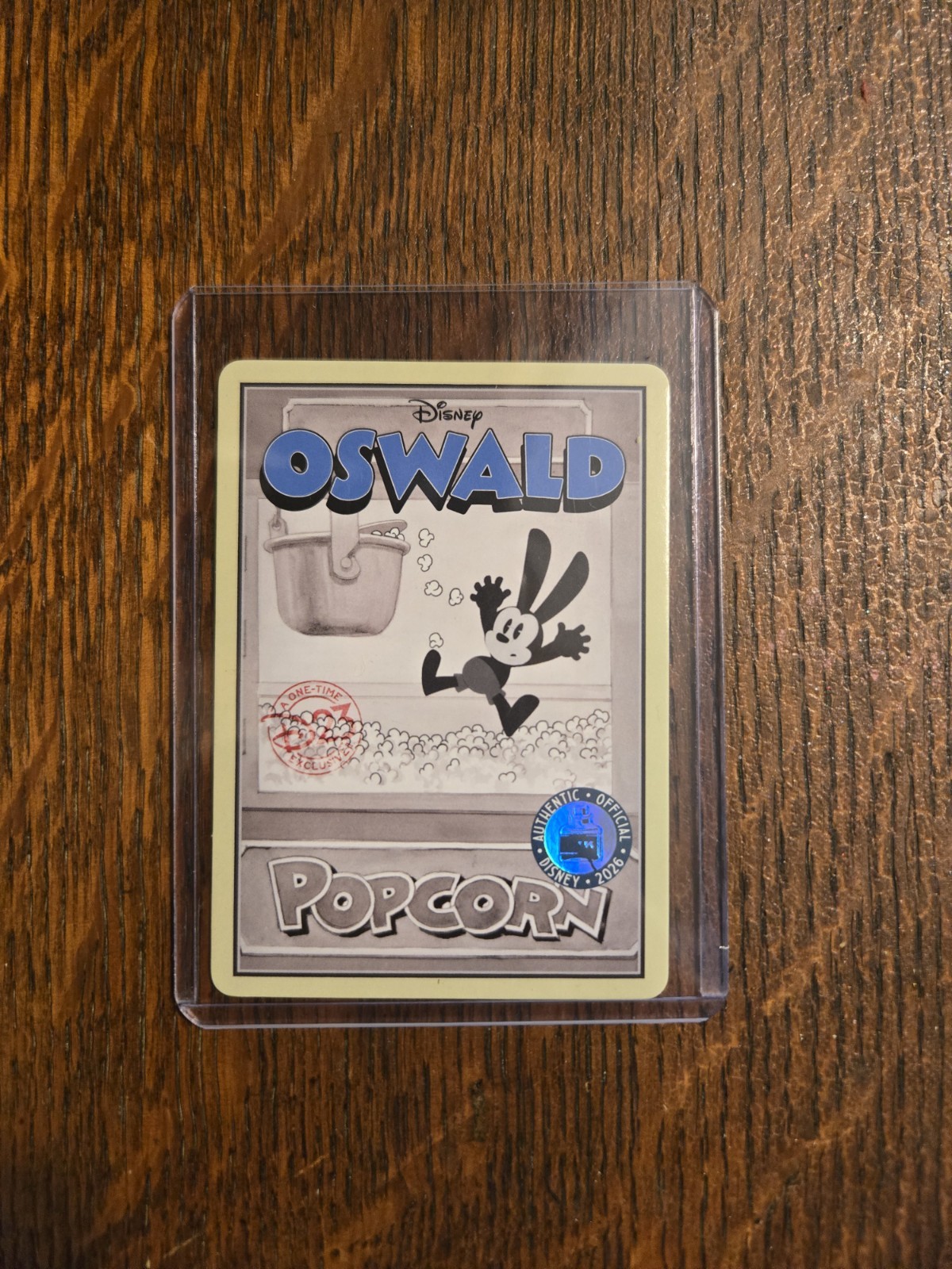 2026 Disney D23 Exclusive: Oswald In Disneyland Trading Card: Popcorn ONLY
