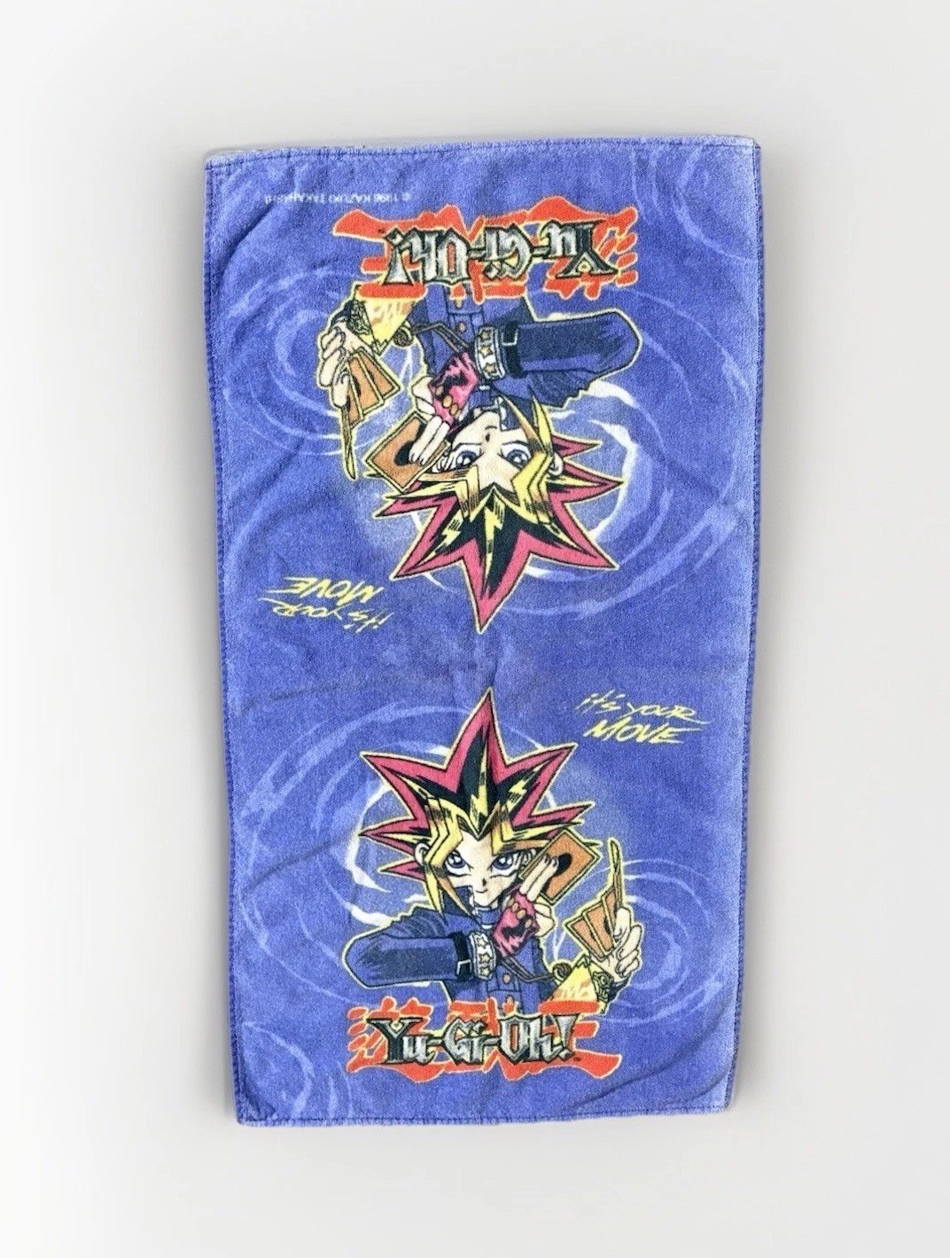 1996 Yu-Gi-Oh (YUGIOH) “It's Your Move” Vintage Towel Anime 36”x 20”