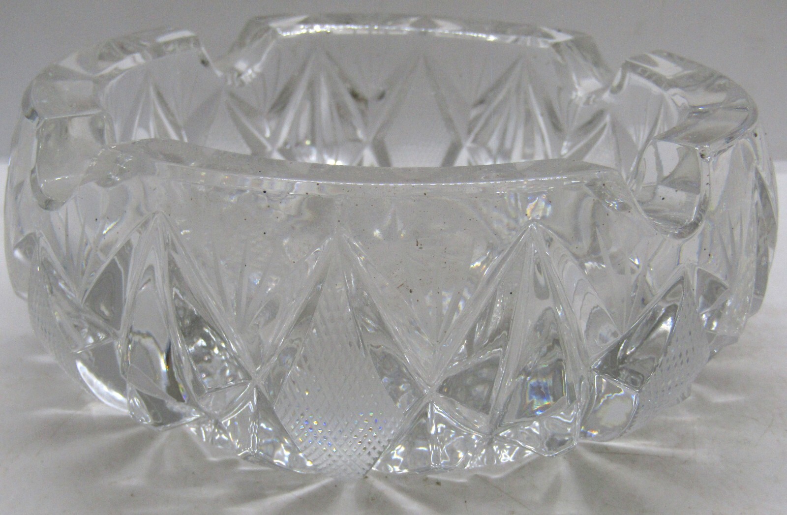 Vintage Clear Heavy Cut Glass 6\