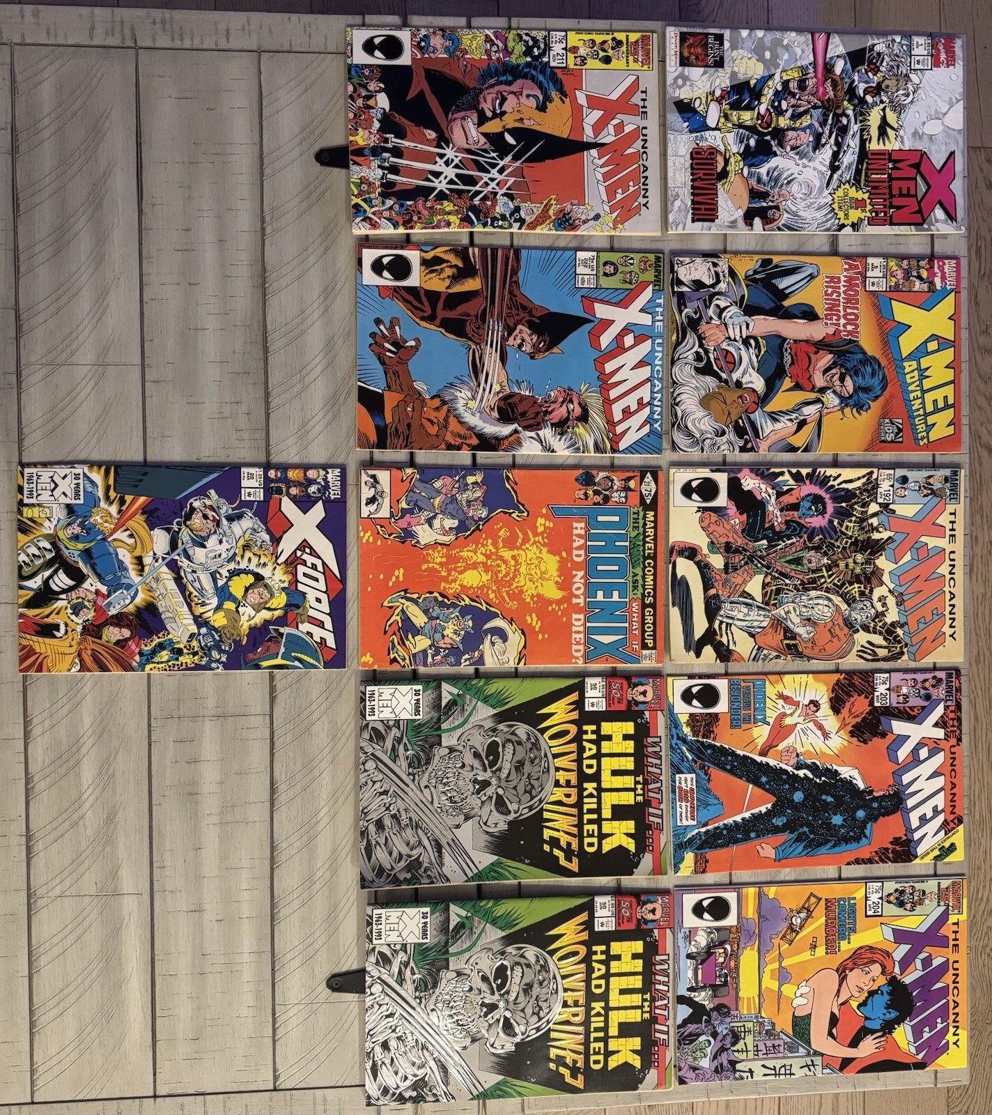 Marvel X-Men & X-Force Comic Lot (11 Issues) 1990s NM-Mint Wolverine Phoenix