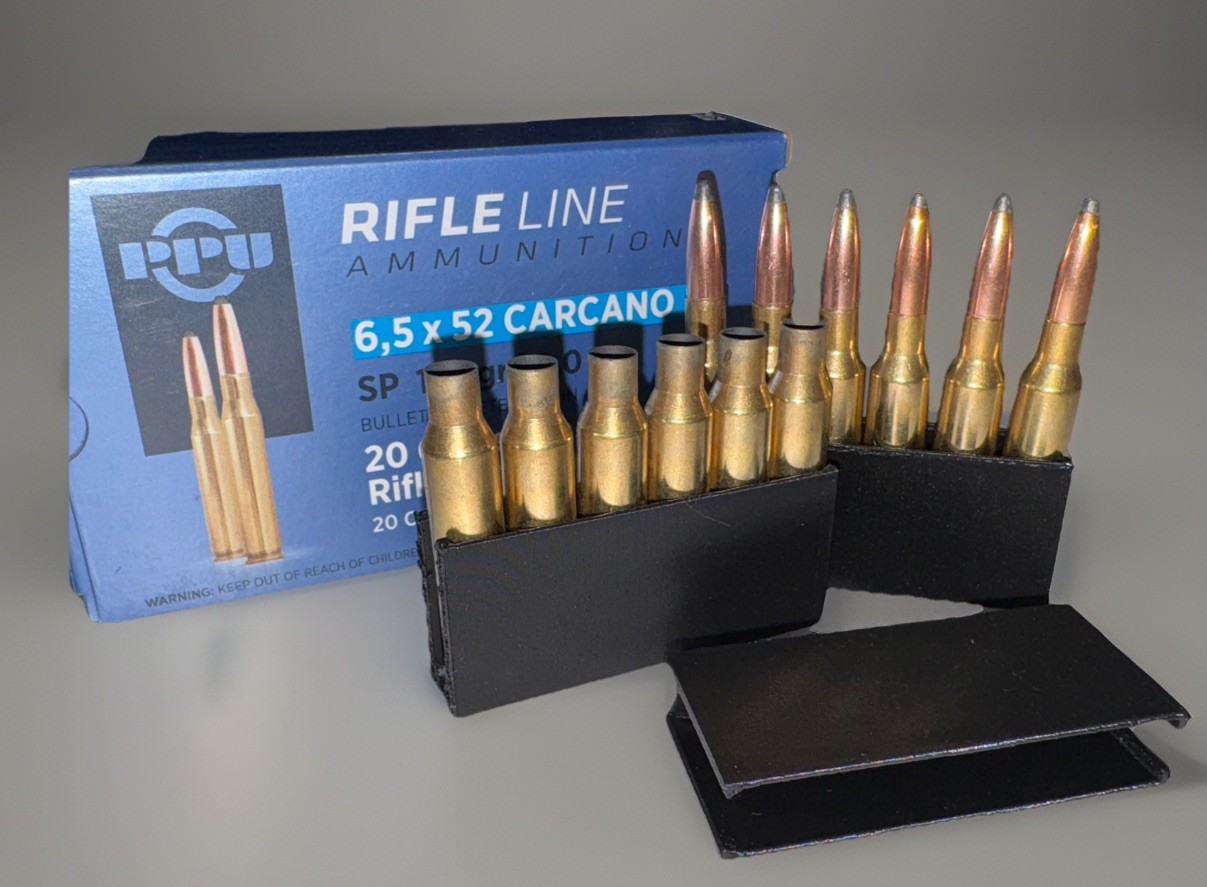 Carcano 6.5x52 Clip 3D Printed. 6 Rounds Carcano 6.5x52 Clip 3D Printed. 6 Rounds
