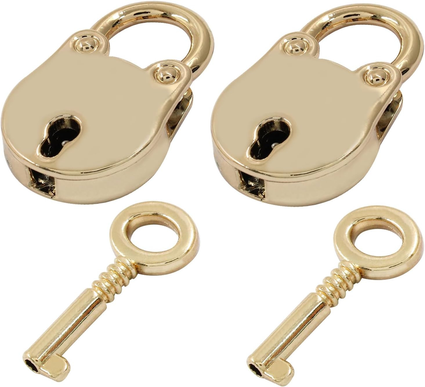 Mini Bear Head Shaped Padlock, Retro Gold Vintage Style