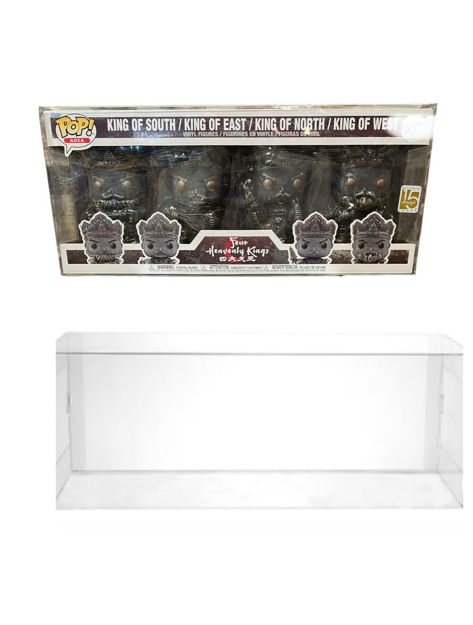 UV Protected Larger 4 PACK SIZE Funko POP Box Protector made with 0.50mm thick