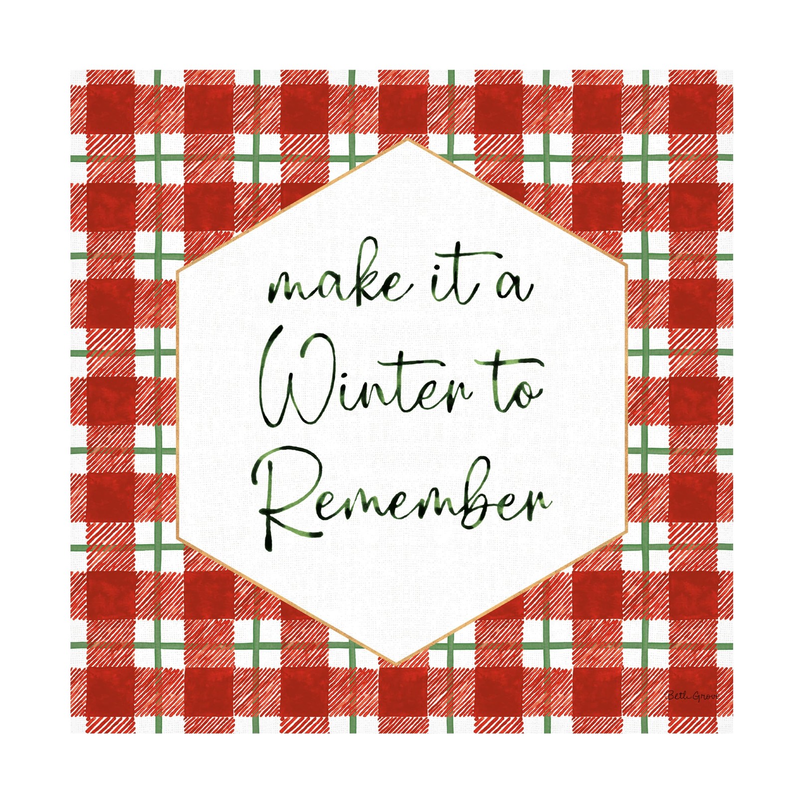 Trademark Fine Art Beth Grove Classic Christmas VII Canvas Wall Art