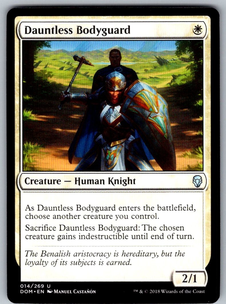 MTG - DAUNTLESS BODYGUARD DOMINARIA 14 DOM UC NM