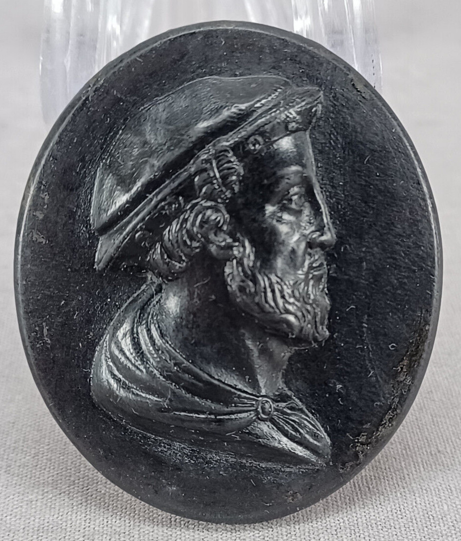 Wedgwood Henry VIII Black Basalt Portrait Medallion Plaque C.1780-1795 Wedgwood Henry VIII Black Basalt Portrait Medallion Plaque C.1780-1795