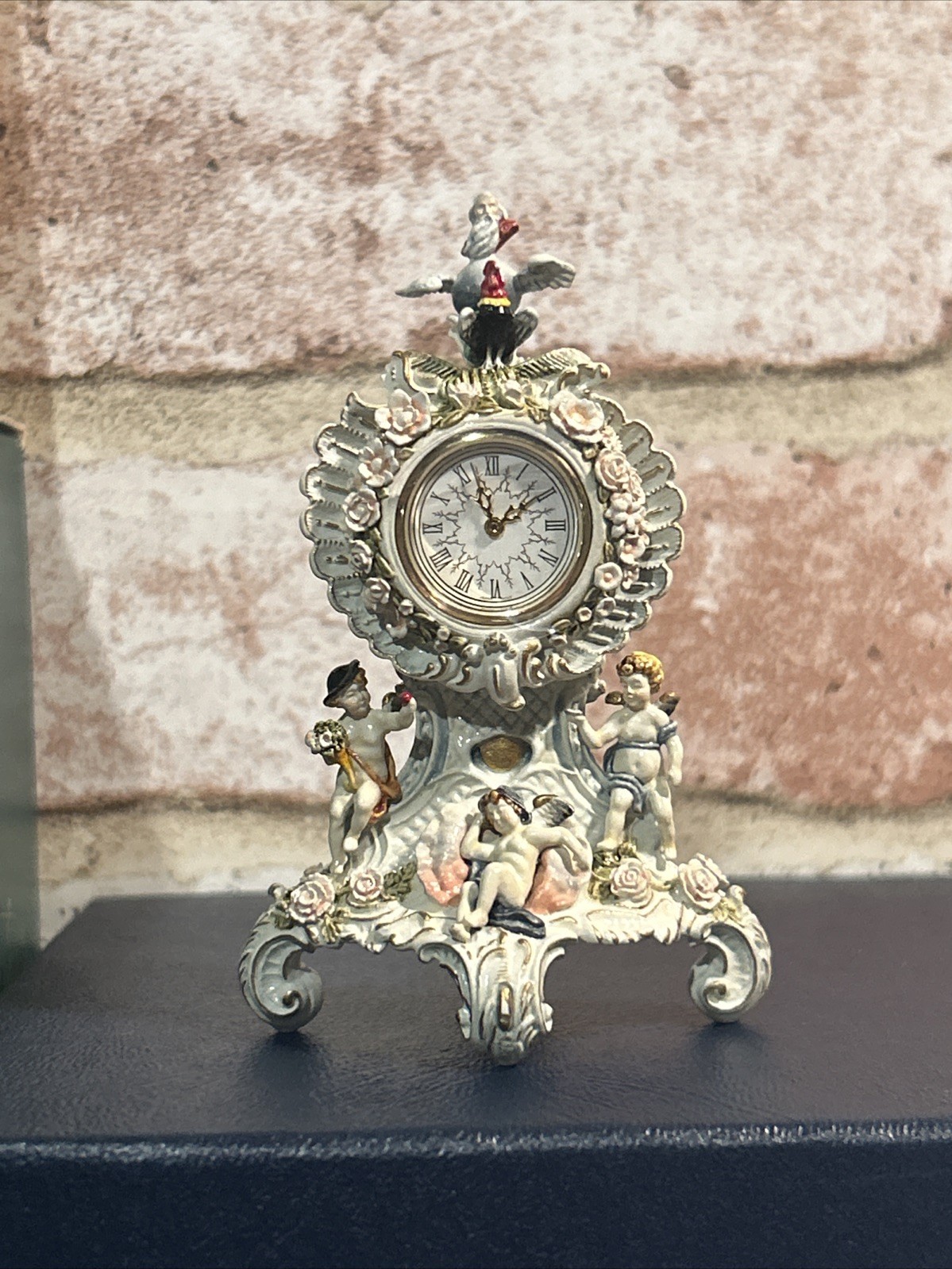 Olszewski Dresden Timepiece 1993 Miniature Clock~Goebel~72/750~SIGNED BY ARTIST