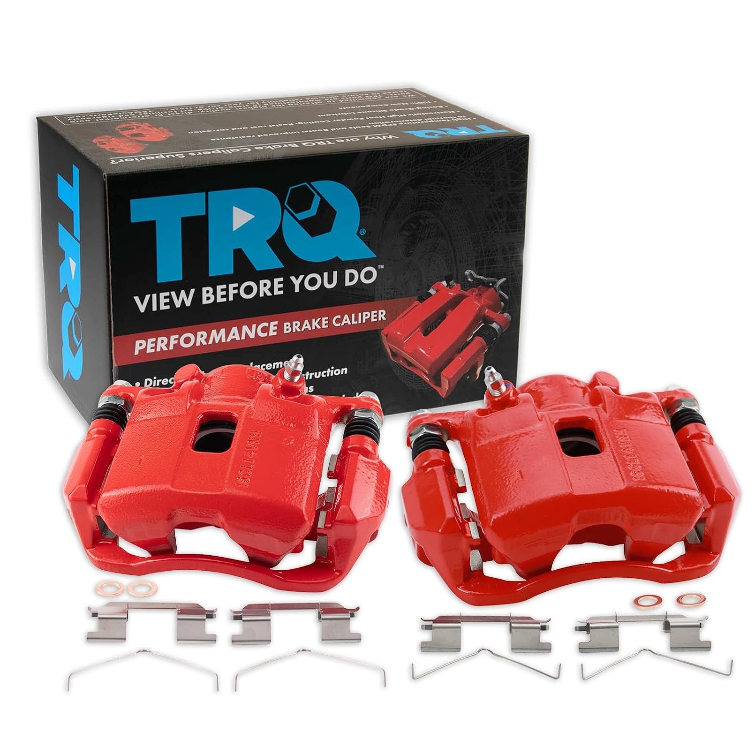 TRQ Performance Front Driver and Passenger Side Brake Caliper Set Caliper