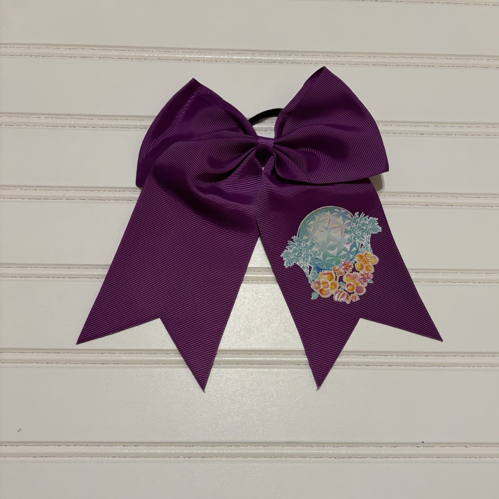 Epcot Disney Inspired Purple Hair Bow