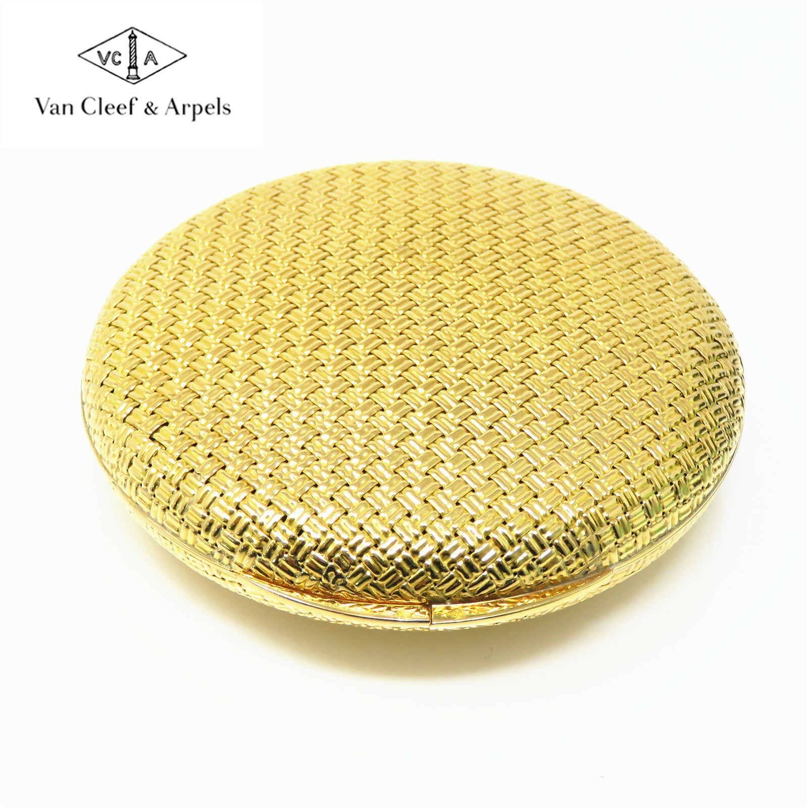 NYJEWEL Van Cleef & Arpels VCA 18k Yellow Gold Compact 