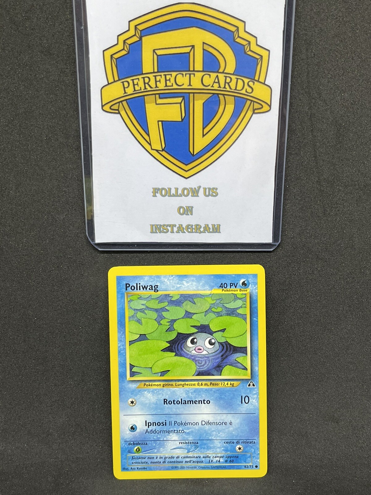 POKÉMON NEO DISCOVERY UNLIMITED POLIWAG COMUNE 62/75 NM