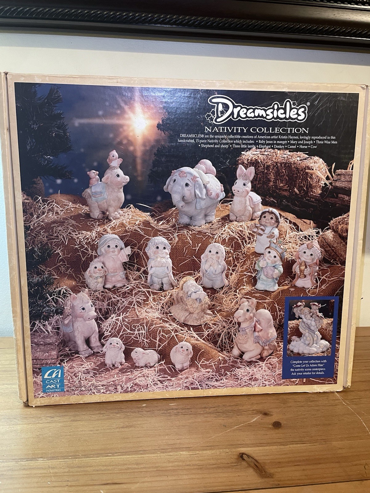 Vintage 1995 Dreamsicles Nativity Collection Complete 15 Pc Set Original Box