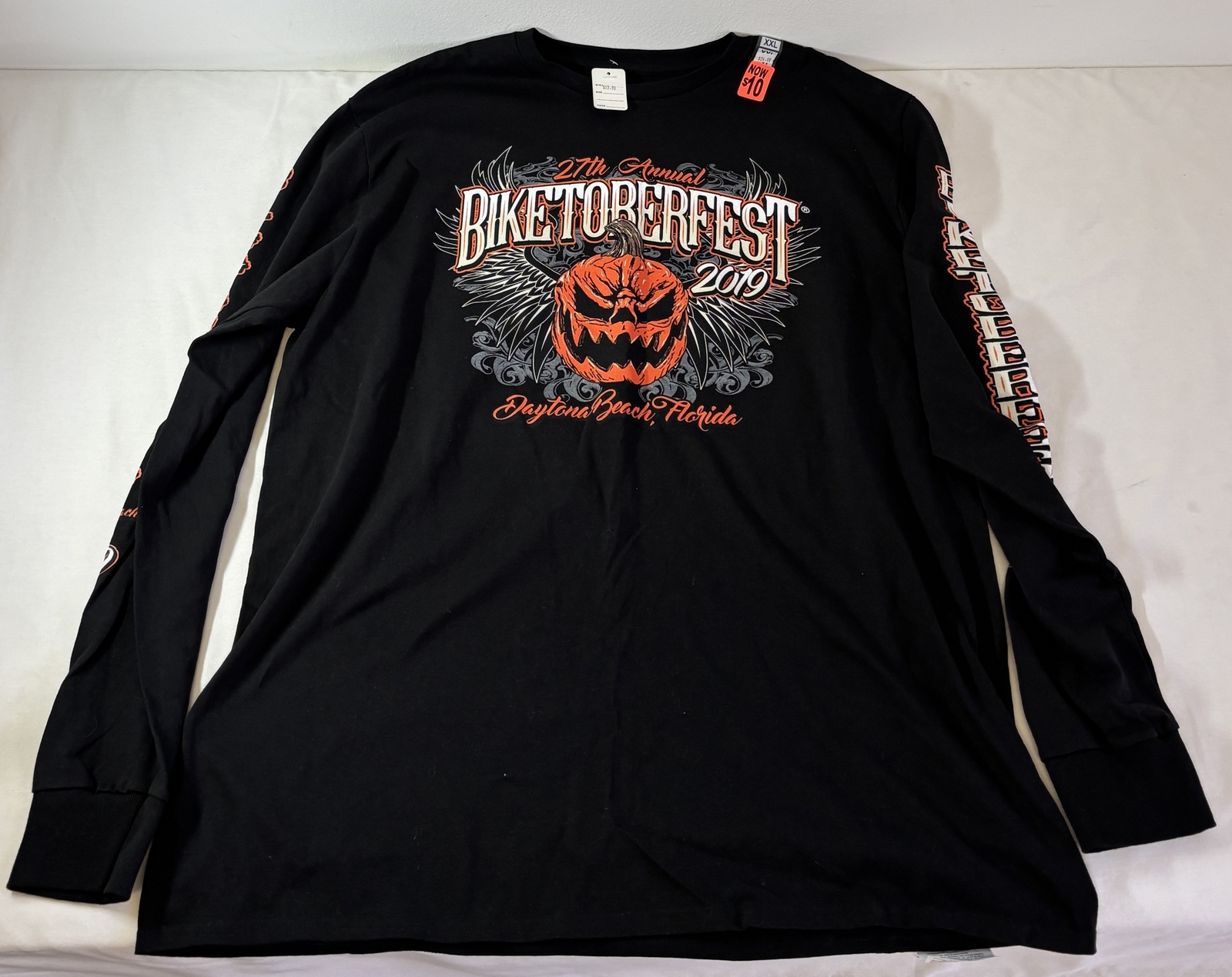 2019 DAYTONA BEACH BIKETOBERFEST long sleeve shirt ~ size XXL ~ new w/tags