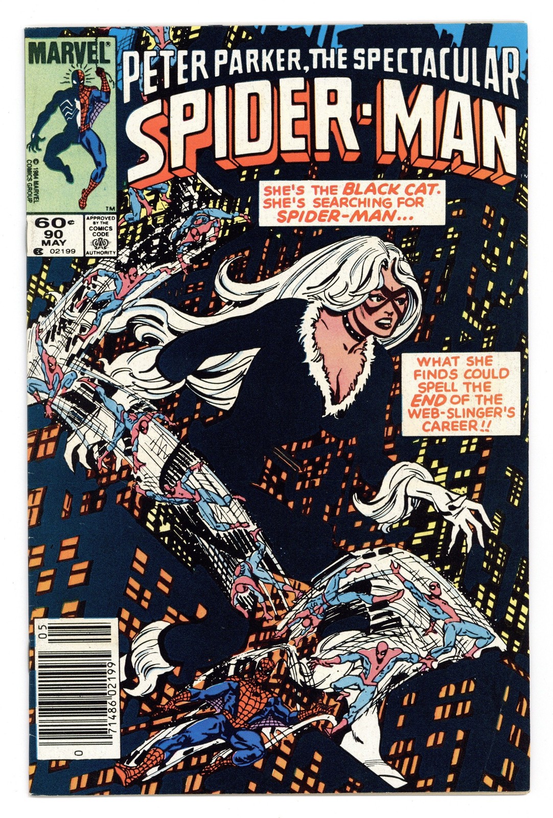 Spectacular Spider-Man Peter Parker #90N FN- 5.5 1984