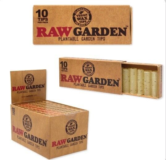 FULL BOX RAW GARDEN Plantable Garden TIPS with seeds inside 20 packs per box