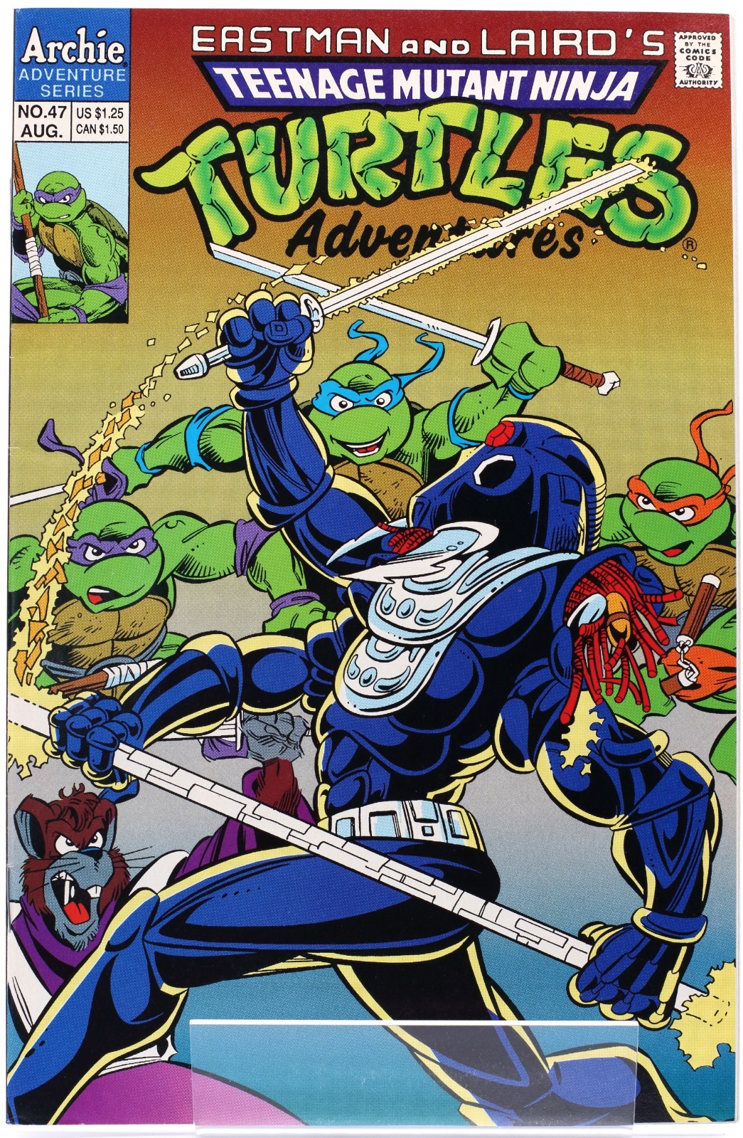 TEENAGE MUTANT NINJA TURTLES ADVENTURES #47 • [9.0] • 1993 • Chris Allan • TMNT