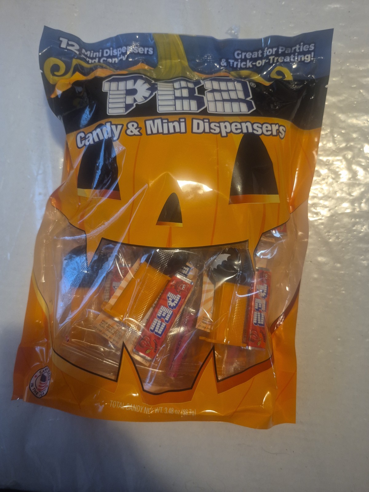 12 PEZ Halloween Candy & Mini Dispensers - NEW Sealed In Original Package
