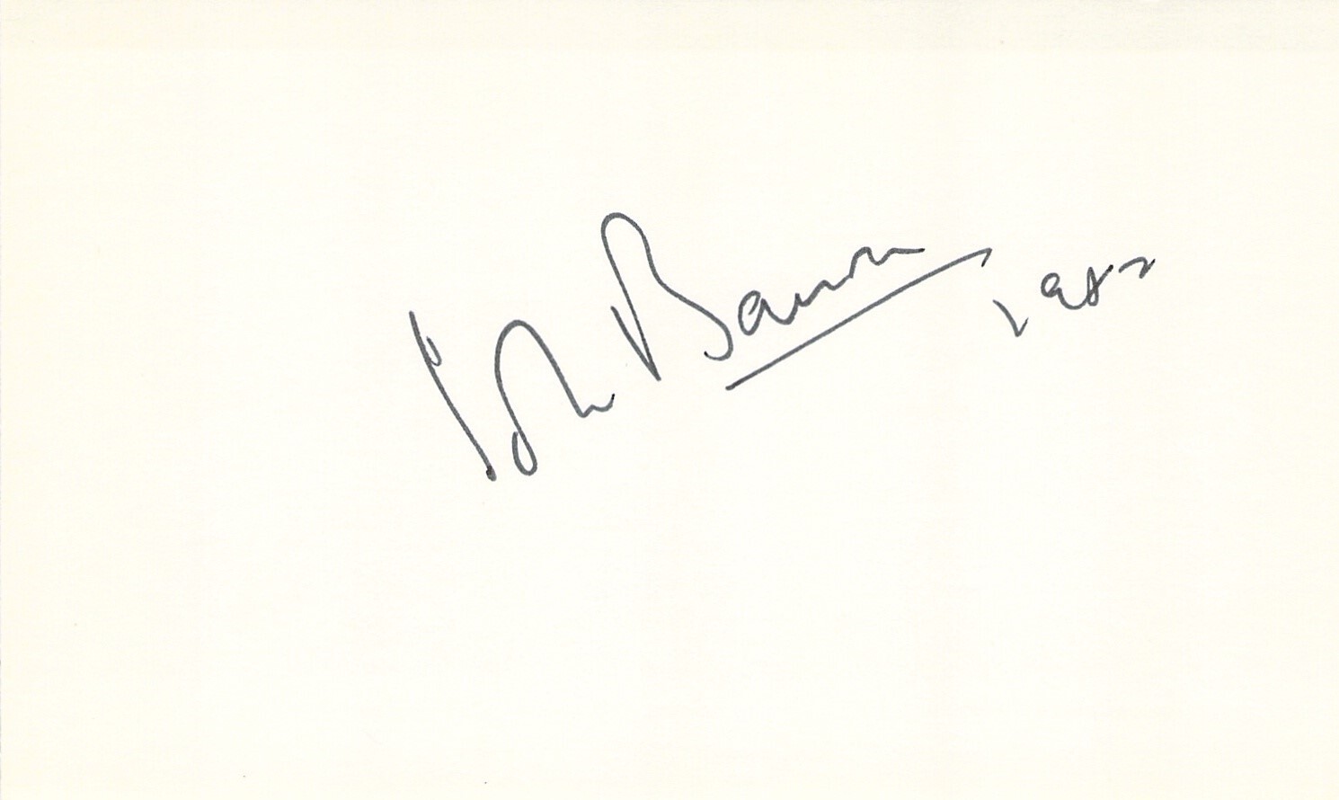 John Barron d2004 signed auto 3x5 Cut Actor the Fall & Rise of Reginald Perrin John Barron d2004 signed auto 3x5 Cut Actor the Fall & Rise of Reginald Perrin