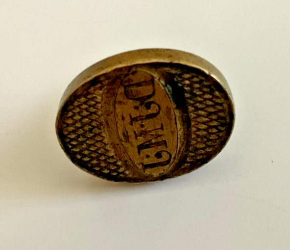 ANTIQUE/VINTAGE WAX SEAL STAMP - CIRCA 1840