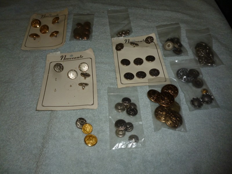 Large Lot Fancy Vintage Buttons on Cards Large Lot Fancy Vintage Buttons on Cards